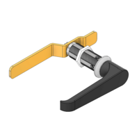 MODULAR SOLUTIONS PART&lt;br&gt;1/4 TURN L-HANDLE W/ EGRESS SAFETY HANDLE